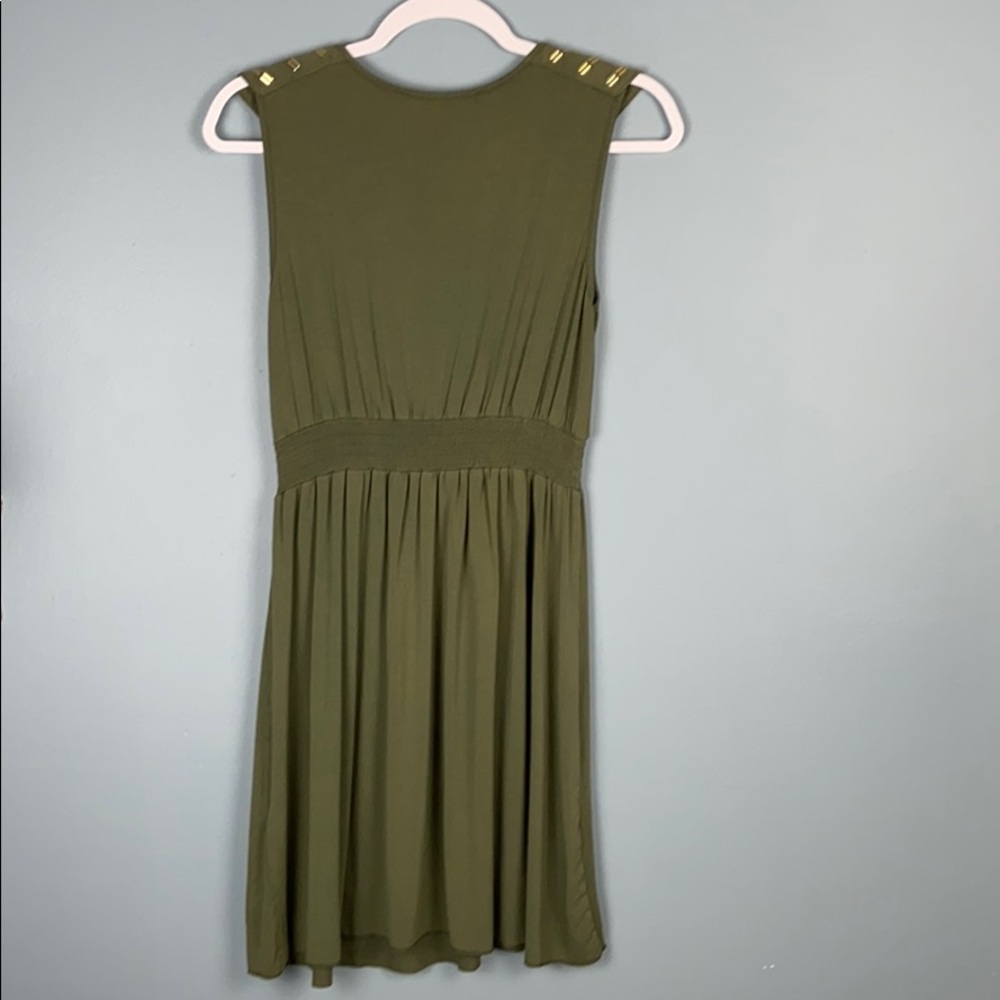 Kardashian Kollection Olive Green Sleeveless Dress - Picture 2 of 5